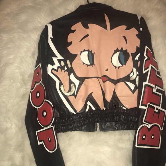 Betty Boop Jackets & Blazers - Vintage leather Betty boop Jacket